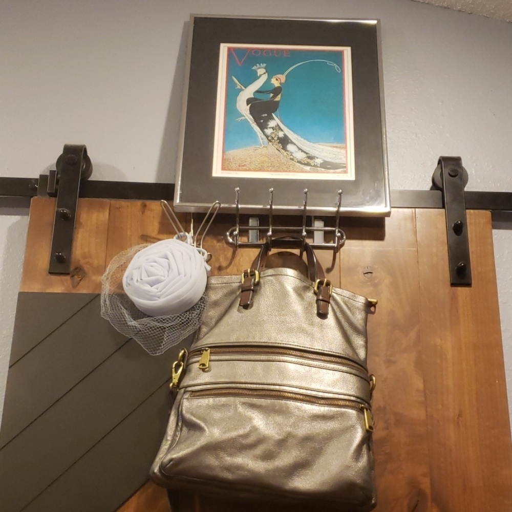 Fossil Explorer Metallic Leather Crossbody